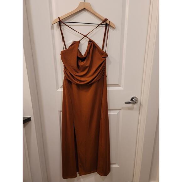 Jason Wu Terracotta Cocktail Maxi Dress - Picture 8 of 8